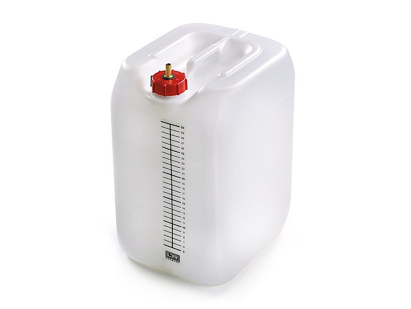 Coolant plastic container with scale, 10 l (011406_1, LEITENBERGER)
