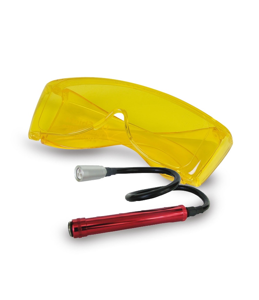 UV „cobra“ LED lempa su fluorescenciniais akiniais (DECKAEK145, ECOTECHNICS)