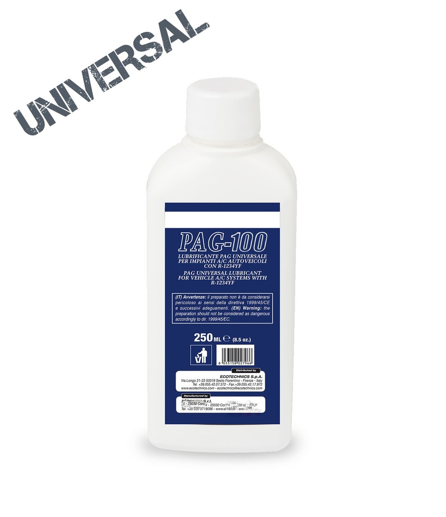 Alyvos buteliukas PAG100, 250 ml (DECKAEK275, ECOTECHNICS)