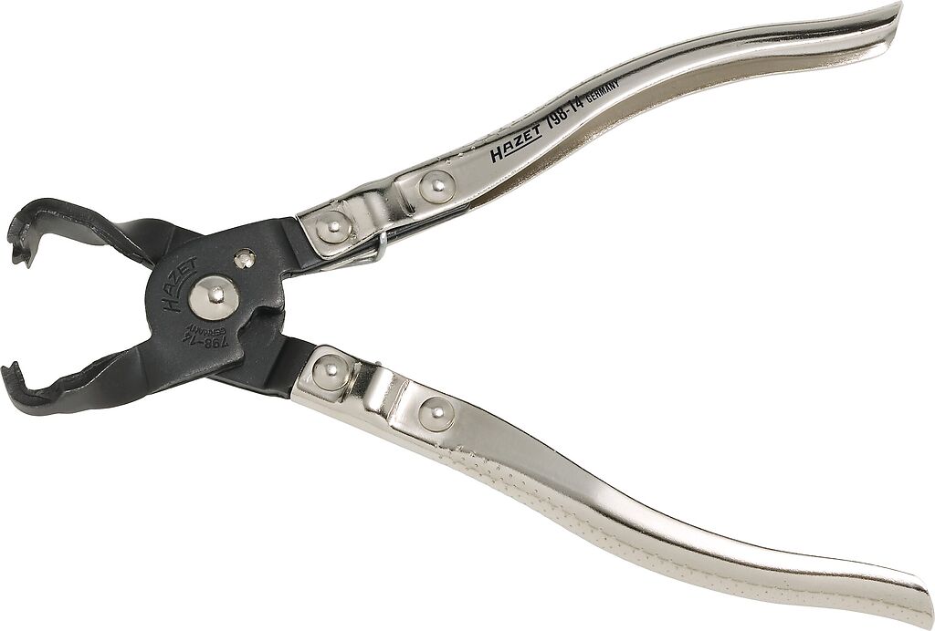 Šļūteņu skavu knaibles – garums: 177 mm (798-14, HAZET)