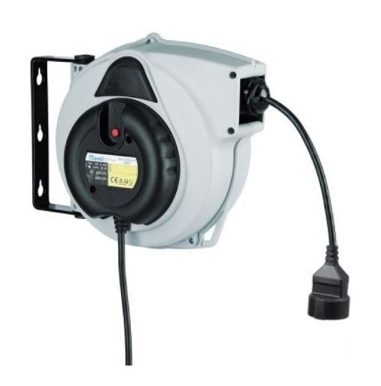 Power cable reel 5+1m 230V (800150, MAVEL)