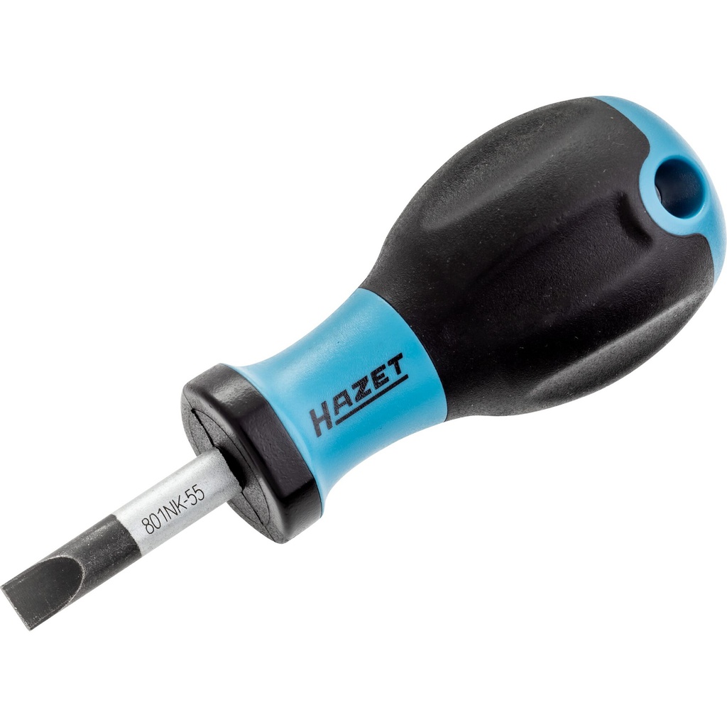 Stubby slotted screwdriver 1x5.5mm (801NK-55, HAZET)