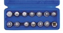 3/8" galvučių rinkinys tepalo išleidimo varžtams, 14 vnt. (802214, SONIC)