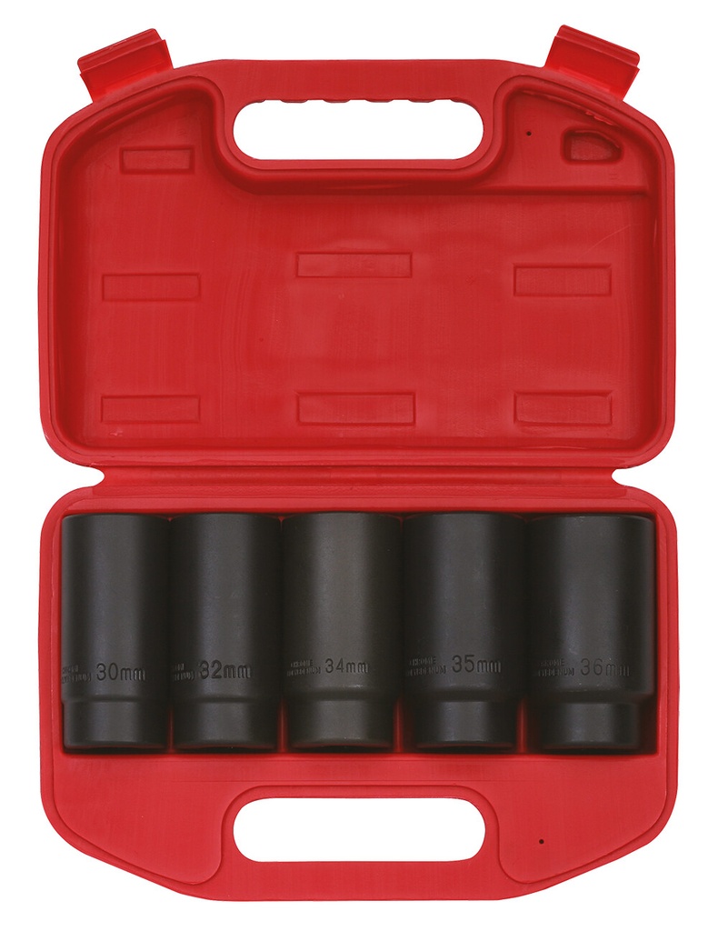 Impact socket set 1/2 long, 5 pcs (807002, SONIC)