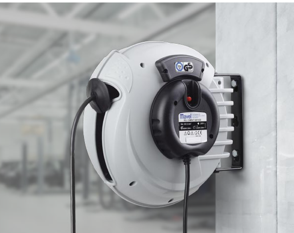 Cable reel 10m 230V, 1.5 mm², without socket (824175, MAVEL)