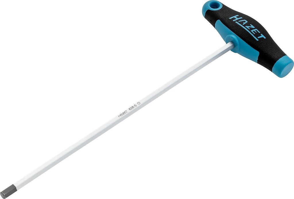 Šešiabriaunis atsuktuvas su T formos rankena 5 mm (828-5, HAZET)