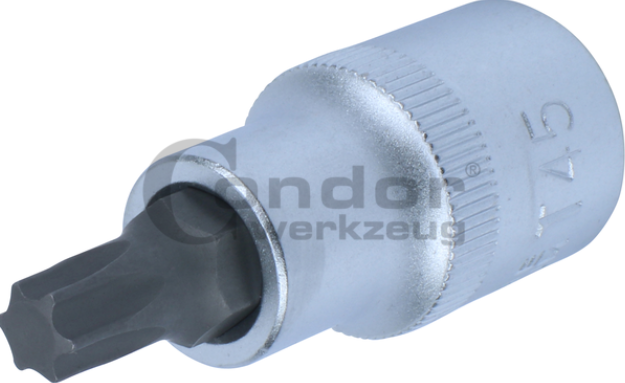 Galvutė 1/2 TORX su centrine skyle T45 
