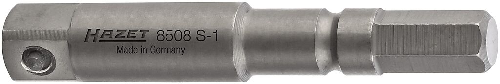 Impact adapter - 1/4 inch hexagon, solid ISO 1173-A 5.5 (8508S-1, HAZET)