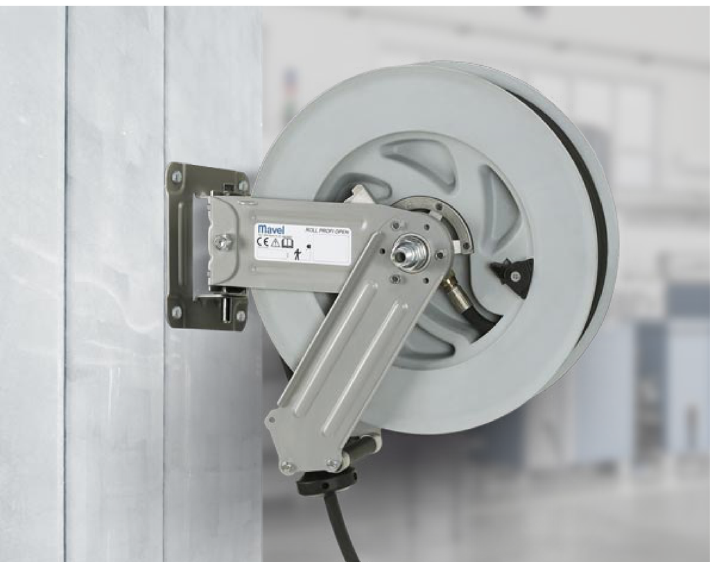 Air hose reel 19+1m (without hose) (860941, MAVEL)