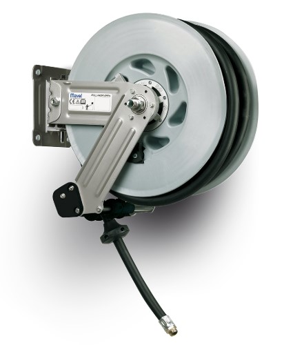 Automatic air hose reel 24+1m (860950, MAVEL)