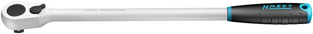 Fine-tooth reversible ratchet 1/2, long (916HPL, HAZET)