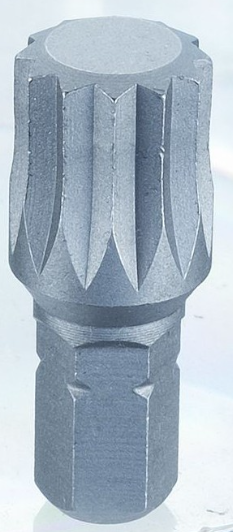 Uzgalis zvaigznes (XZN/SPLINE), kāts 1/4", L 25 mm, M4 (9182504, SONIC)
