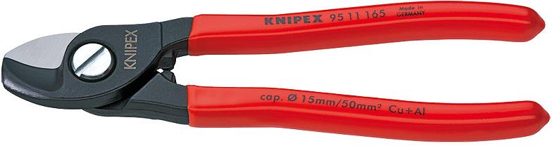 Kabeļu griešanas knaibles 165mm (95 11 165A, KNIPEX)