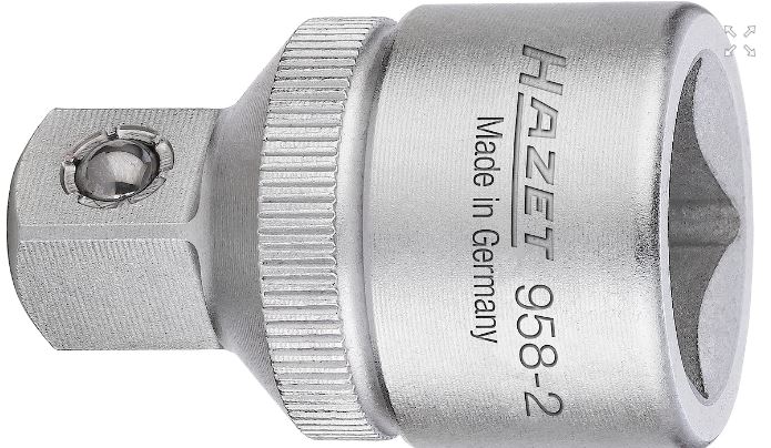 Socket adapter 1/2 in. to 3/8 in. (958-2, HAZET)