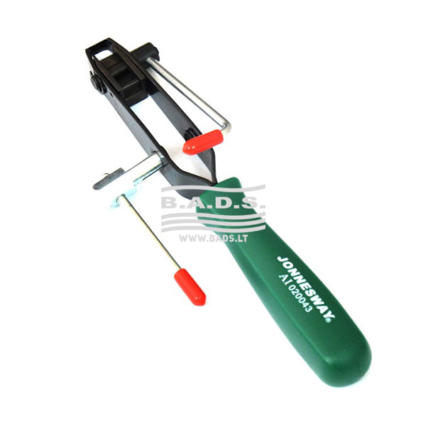 Granatų sąvaržų užspaudimo įrankis