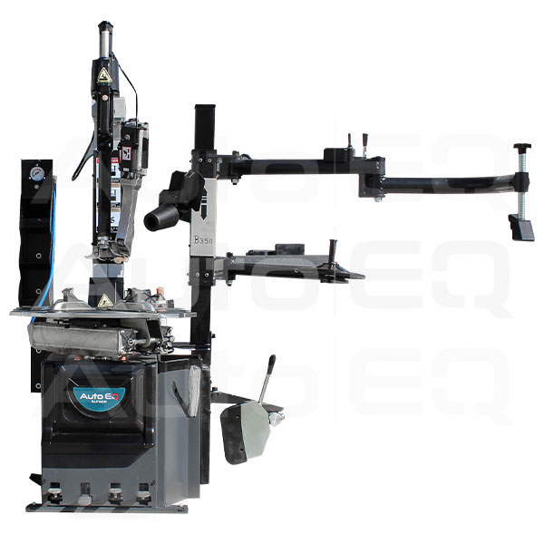 Tyre changer with attachment for low-profile tyres (AQ806B+B350A, AUTOEQ)