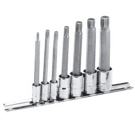 Antgalių 12-kampių su galvutėmis komplektas (7vnt) (BS-2307TL, GENIUS TOOLS)