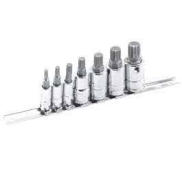 Antgalių 12-kampių su galvutėmis komplektas (7vnt) (BS-2307TS, GENIUS TOOLS)