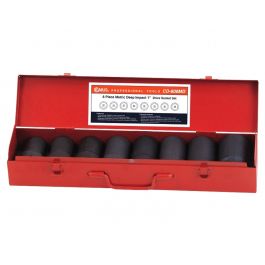 Smūginių galvučių 1" komplektas, 8 vnt, Genius Tools (CD-808MD, GENIUS)