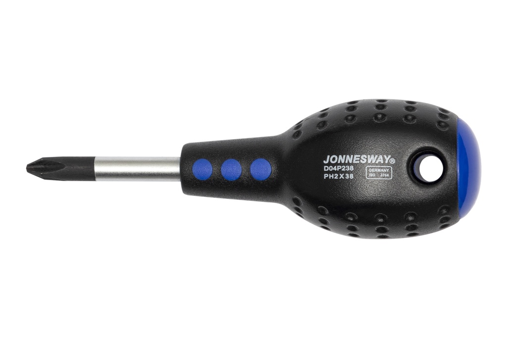Phillips screwdriver PH2 x 38 mm (1-1/2") (D04P238, JONNESWAY)