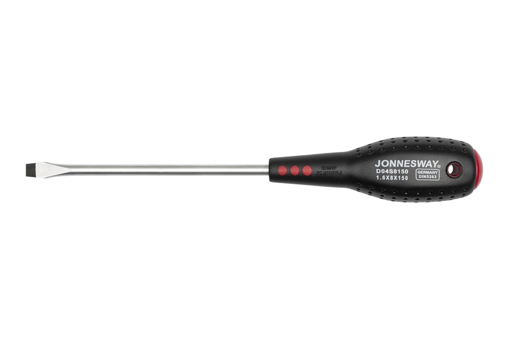 Slotted screwdriver 8 x 150 mm (5/16" x 6") (D04S8150, JONNESWAY)