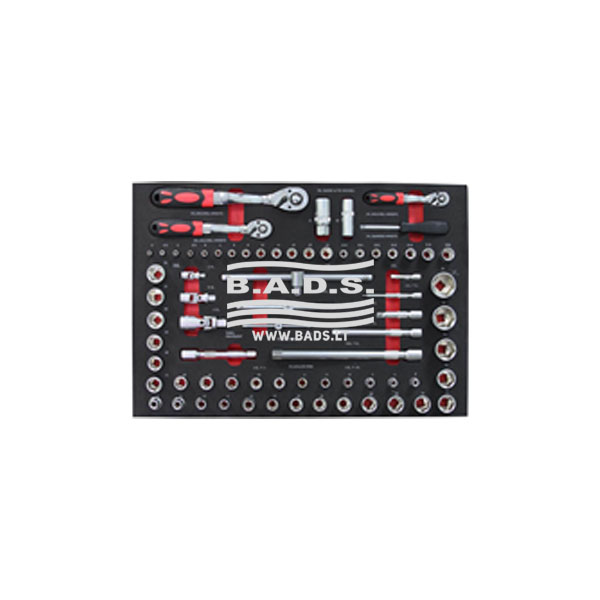 [GJ-1001] Įrankių komplektas į vežimėlį, 72 vnt., GJ-1001, TONGRUN