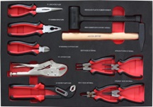 [GJ-1004] Įrankių komplektas į vežimėlį, 11 vnt., GJ-1004, TONGRUN