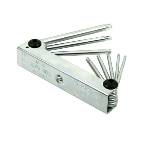 8PCS STAR KEY FOLDING SET (H07M08SF, JONNESWAY)