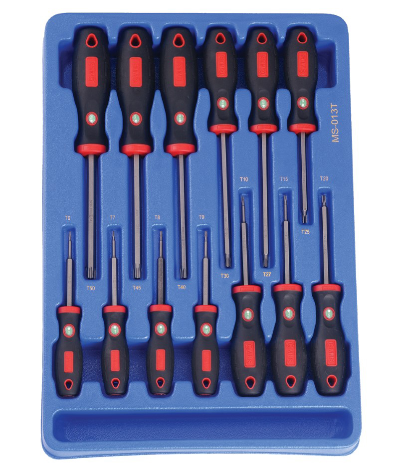 TORX screwdriver set, 13 pcs, GENIUS TOOLS (MS-013T, GENIUS)
