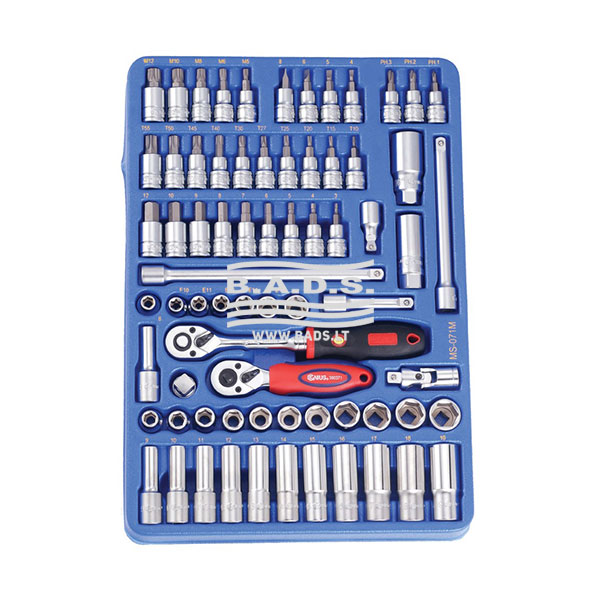 Socket set 3/8 in. drive, 71 pcs, GENIUS TOOLS (MS-071M, GENIUS)