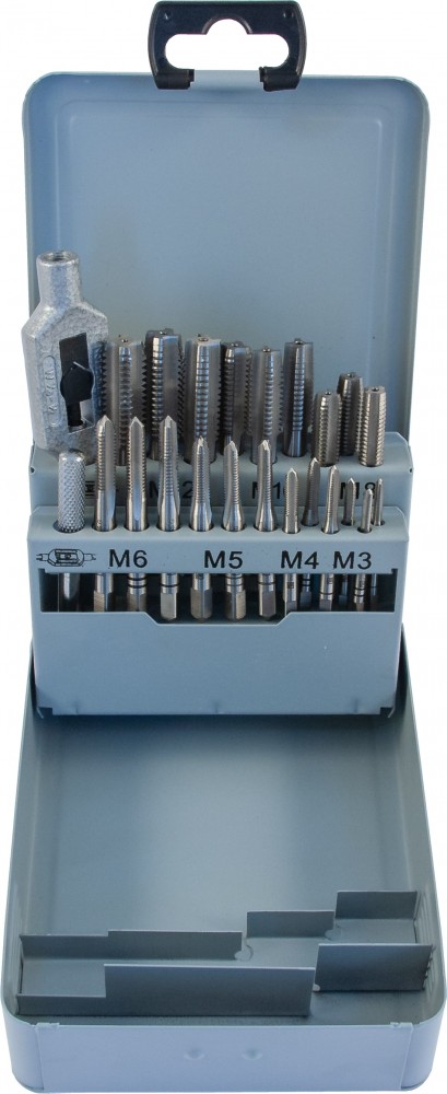 Vītņurbju komplekts, 22 gab., M3-M12 HSS-G (MTS22, THORVIK)