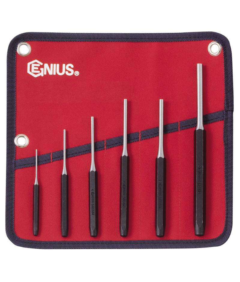Tapu izsitēju komplekts 6 gab. (2-8 mm) (PC-566MP, GENIUS)