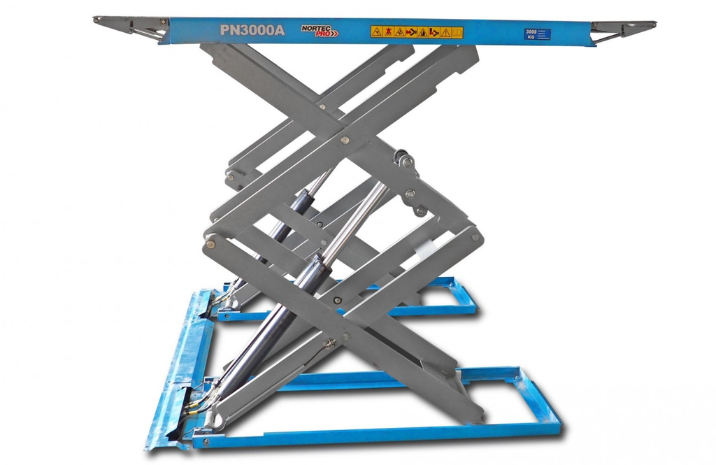 Žirklinis keltuvas žemo profilio 3T, 380V, Nortec, PN3000A