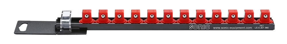 Socket rail 1/2 in., 12 clips (PR-L300412, SONIC)