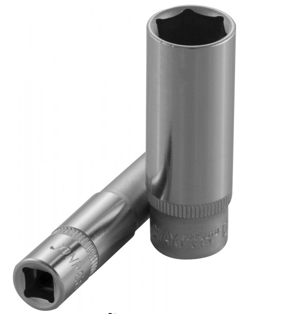 Ilga galvutė 1/4" 6-briaunė 4,5 mm (S04HD21045, JONNESWAY)