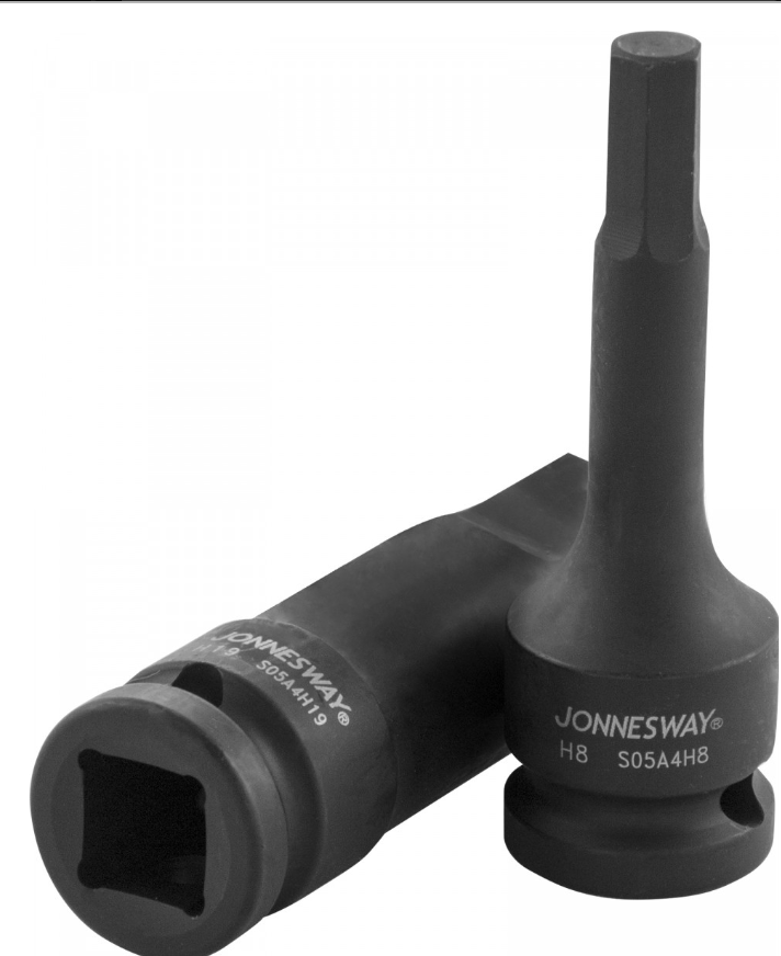1/2"DR HEX BIT IMPACT SOCKET SIZE: H10, L: 78MM (S05A4H10, JONNESWAY)