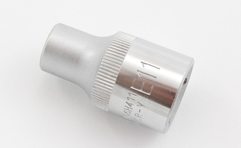 Galvutė 1/2" DR E-tipo TORX E11, JONNESWAY (S06H411, JONNESWAY)