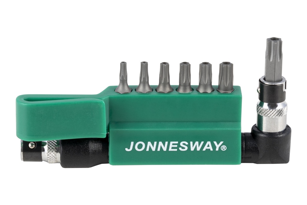 8PCS 1/4" DR. STAR TAMPERPROOF BIT SET (S08H2ST8S, JONNESWAY)