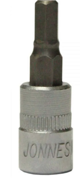 Muciņa ar sešstūra (HEX) uzgali 1/2", izmērs: H5 (S09H405, JONNESWAY)