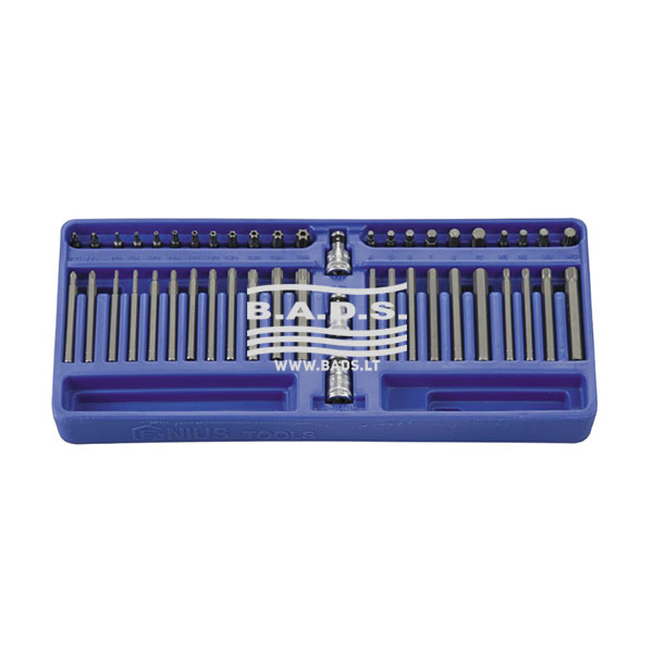 Screwdriver bit set, 47 pcs, GENIUS TOOLS (SB-247M, GENIUS)