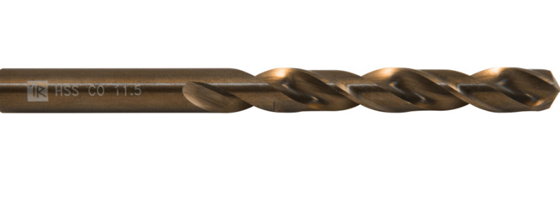Cobalt drill bit for stainless steel HSS-Co 5, 1 mm (TDB010K5, THORVIK)
