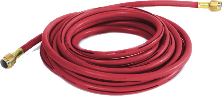 Red hose 6 m SAE, 1/4 in. F – 1/4 in. F (DECKTUB1144, ECOTECHNICS)