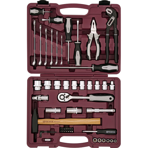 [UTS0056] [UTS0056] Įrankių komplektas 1/4" 1/2" DR,  56 vnt., UTS0056, THORVIK