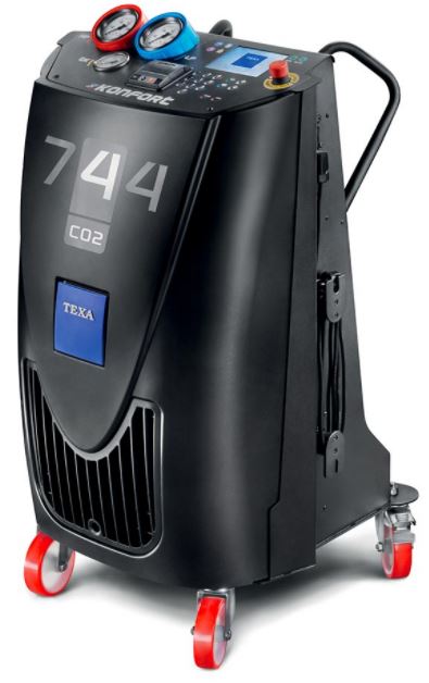 Kondicionierių pildymo stotelė KONFORT 744 CO2 (R744) freonui (Z11650, TEXA)