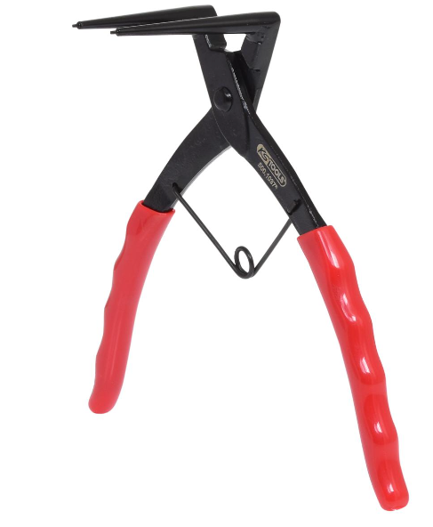 External circlip pliers 90° angled, 185mm (500.1037, KS TOOLS)