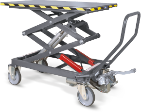 Mobile scissor lift table KTE100, 2 t (KTE 100, RAVAGLIOLI)