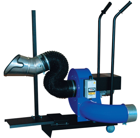 Mobili išmetamųjų dujų surinkimo sistema (TROTTER-150/S, FILCAR)