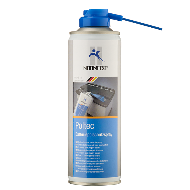 POLTEC akumulatora spaiļu aizsargaerosols, 300 ml (2897-332-300, NORMFEST)