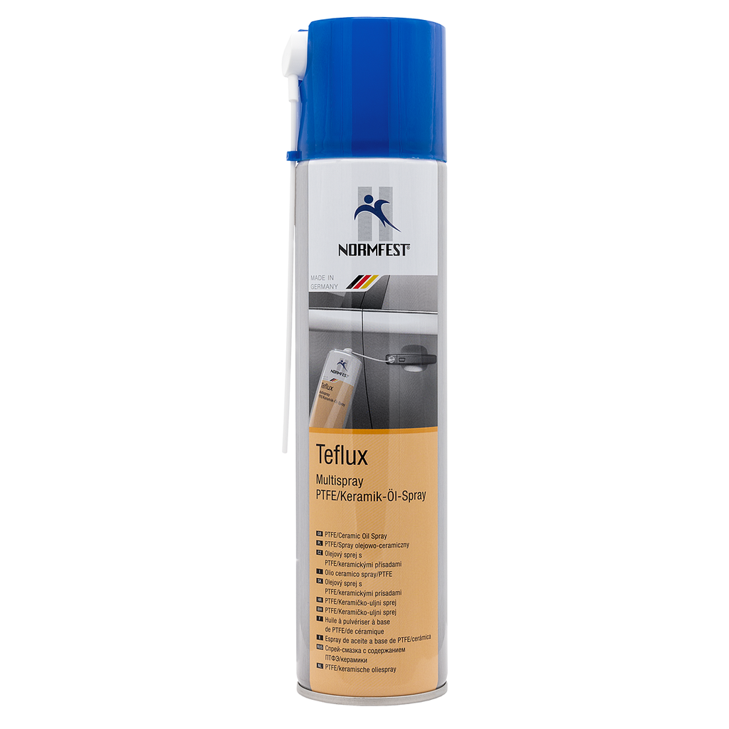 TEFLUX universāla eļļošanas aerosols ar PTFE un keramiku, 400 ml (2894-445-4, NORMFEST)