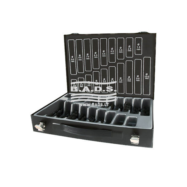 Metal drill bit set HSS DIN 338, 170 pcs (A214200, ESEL)
